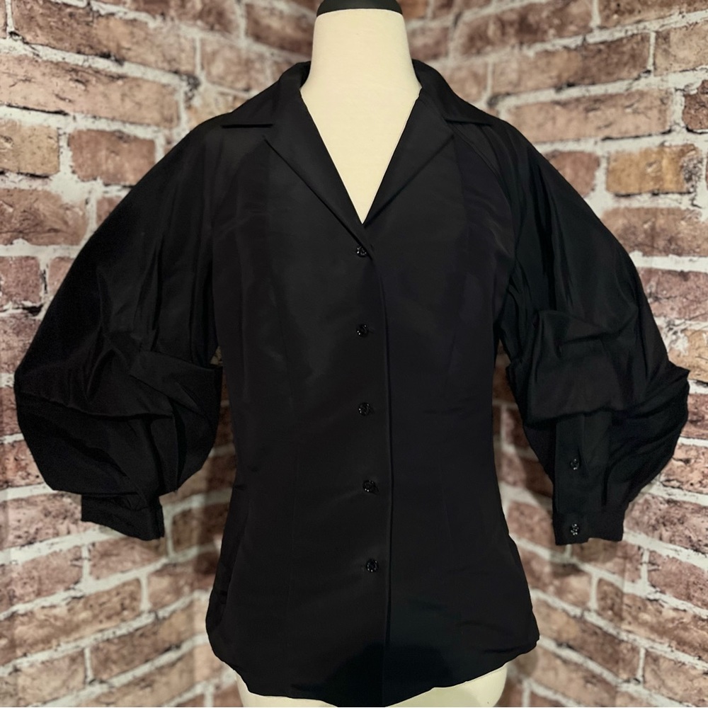 Carolina Herrera Puff Sleeve Blouse